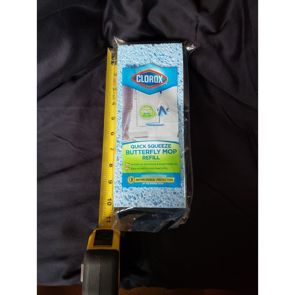 NEW Clorox Butterfly Mop Refill Easy Push Button Replacement DISCONTINUED NOS